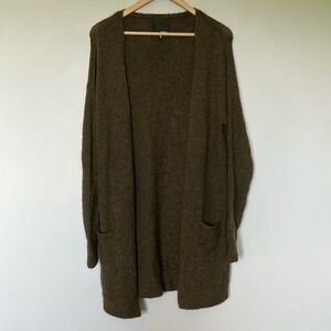 Wilfred free Olive Green Women's Aloaca Blend Sweater Cardigan